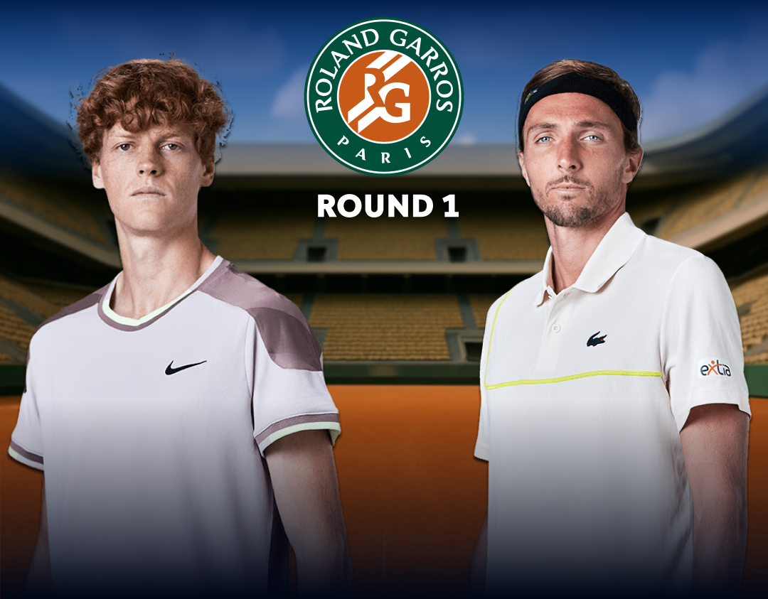 Round 1 of roland garros 2025 banner