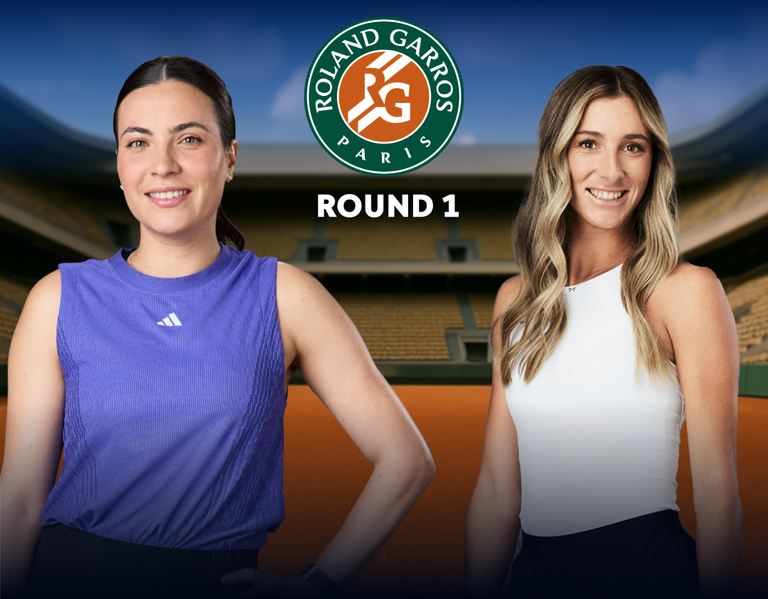 Round 1 of roland garros 2025 banner