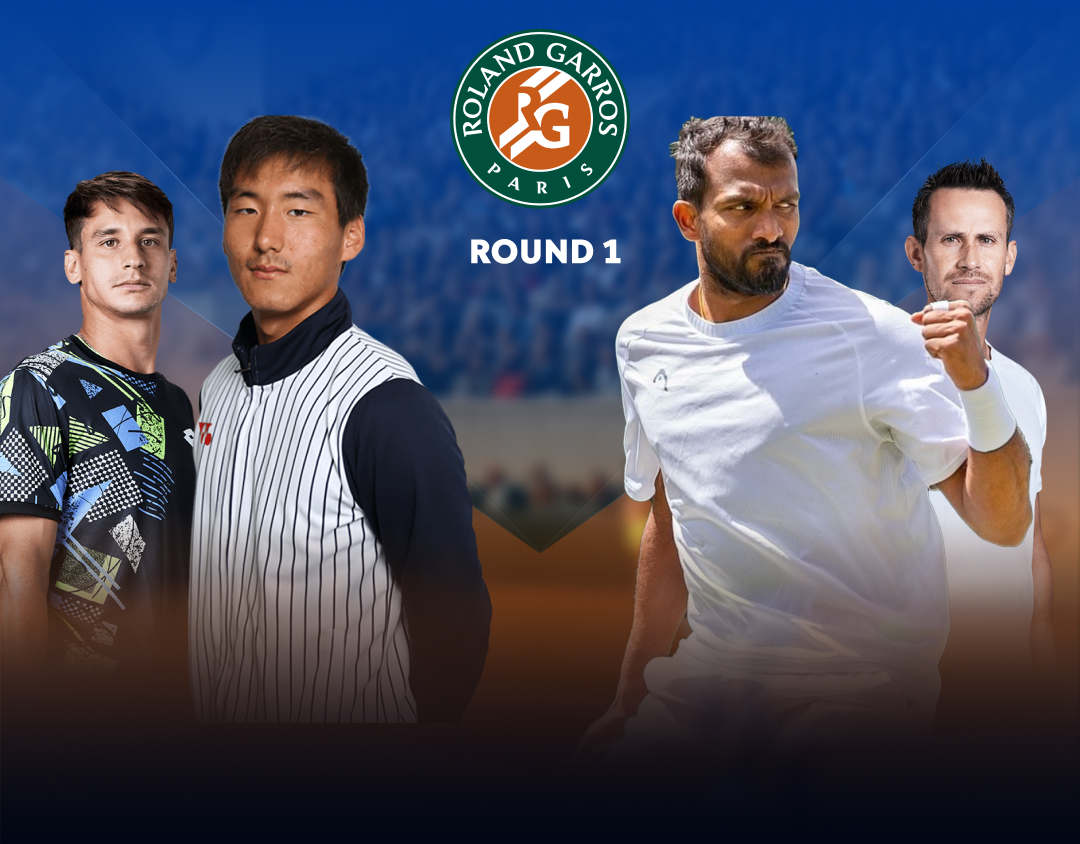 Round 1 of roland garros 2025 banner