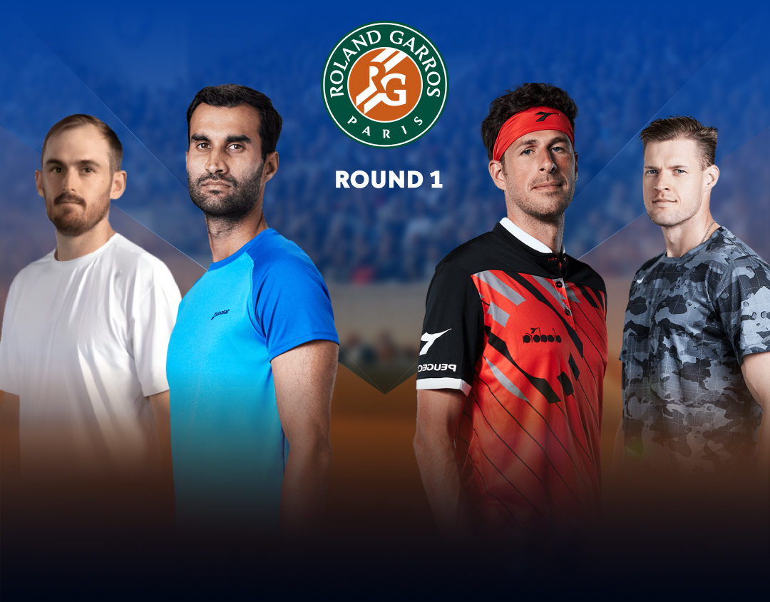 Round 1 of roland garros 2025 banner
