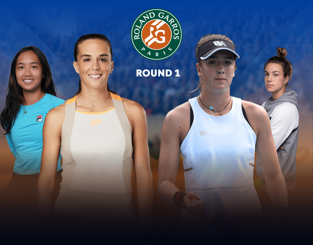 Round 1 of roland garros 2025 banner