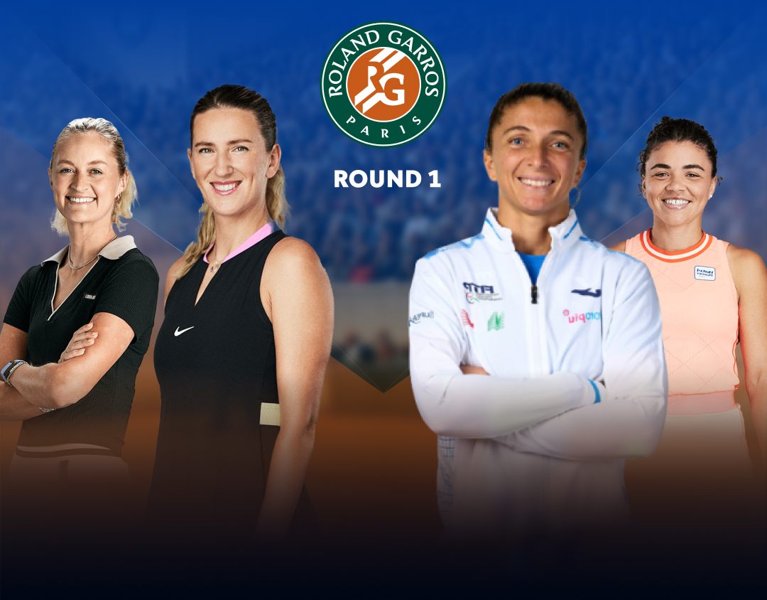 Round 1 of roland garros 2025 banner