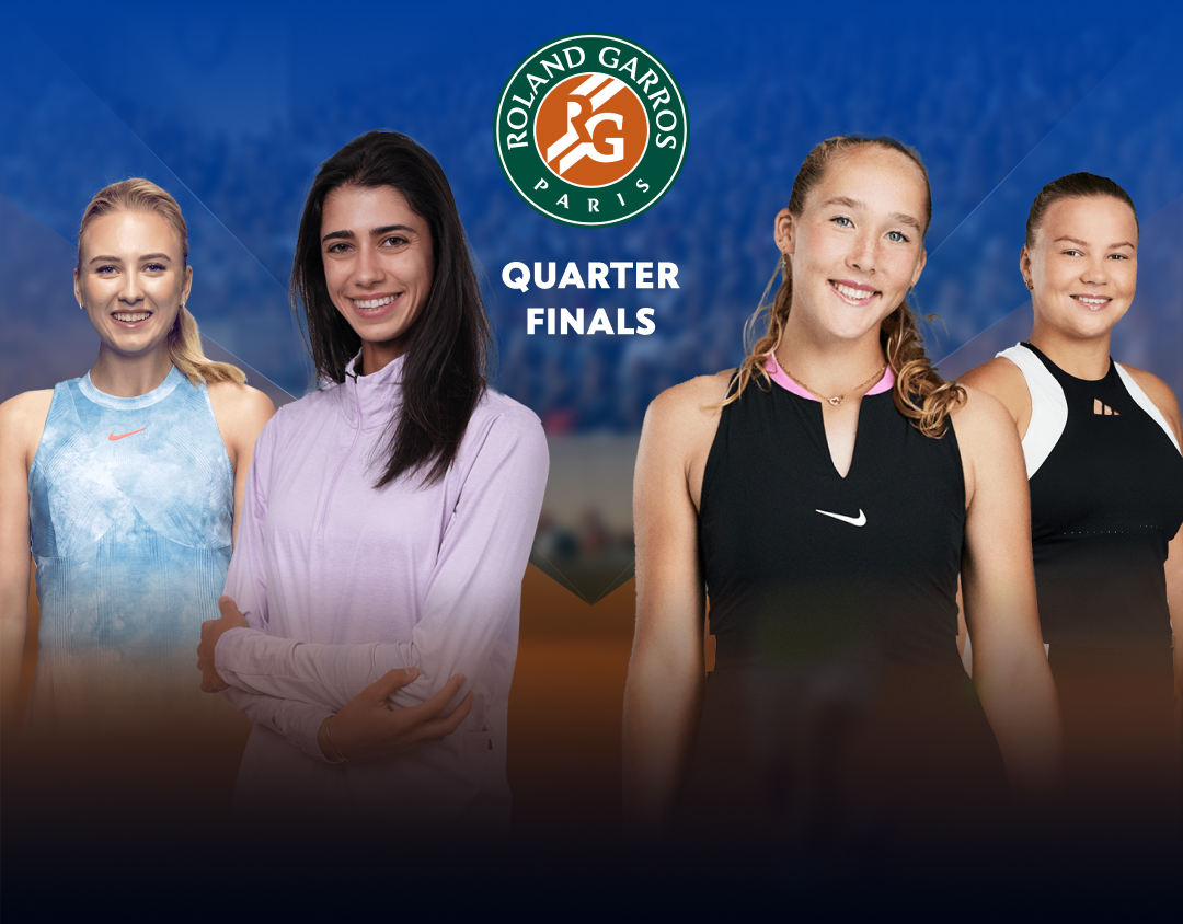Quarter finals of roland garros 2025 banner