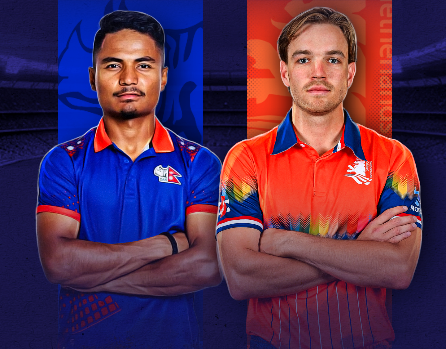  Of nepal and netherlands tour of scotland, 2025: nepal vs netherlands banner