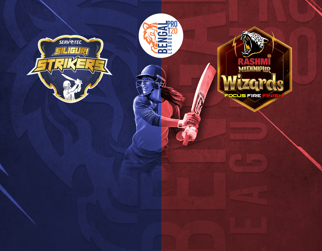 Match 11 of bengal women's pro t20 league, 2025: servotech siliguri strikers womens vs rashmi medinipur wizards womens banner