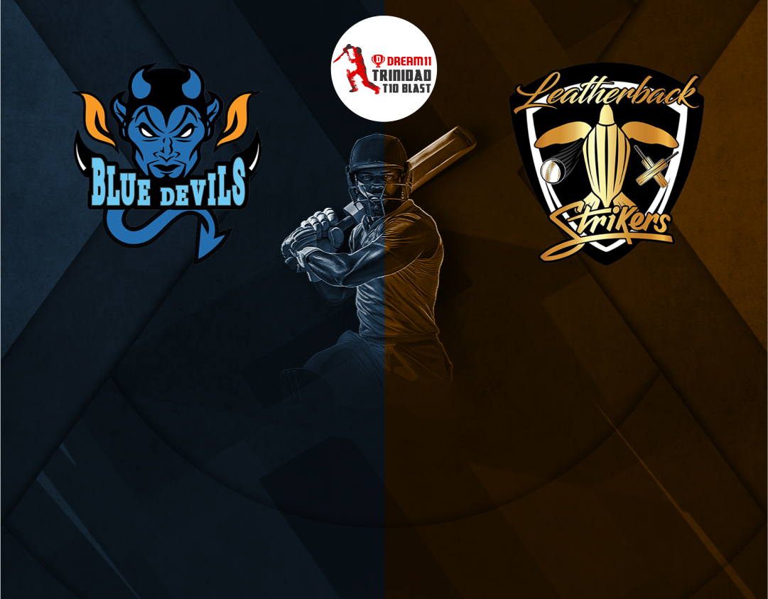 Match 29 of dream11 trinidad t10 blast, 7th edition, 2025: bess motors blue devils vs leatherback strikers banner
