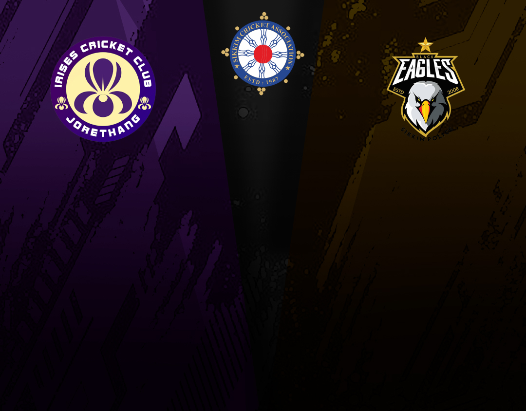 Match 2 of sikkim t20 league, 2025: irises c.C vs black eagles banner
