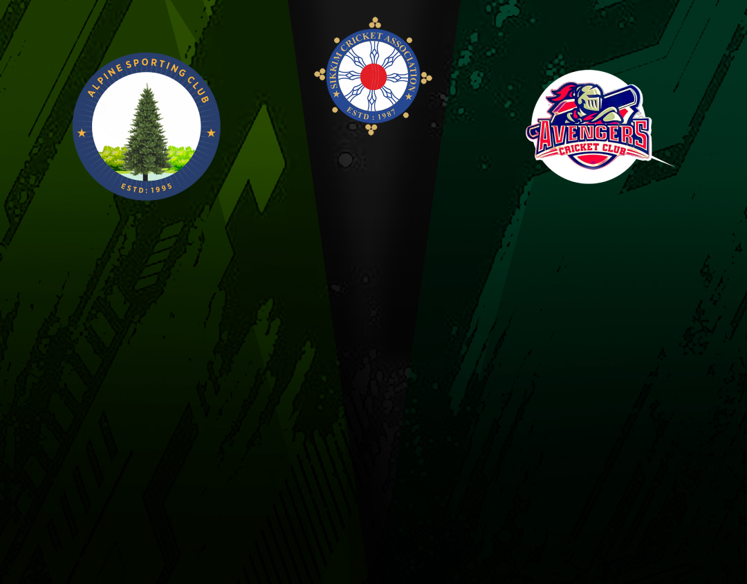 Match 11 of sikkim t20 league, 2025: alpine sporting club vs avengers c.C banner