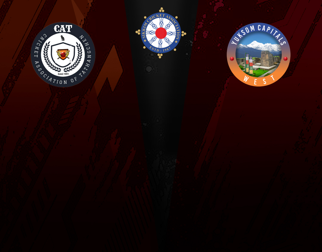 Match 12 of sikkim t20 league, 2025: cat vs yuksom capitals banner