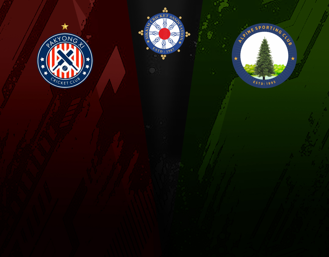 Match 13 of sikkim t20 league, 2025: pakyong xi vs alpine sporting club banner