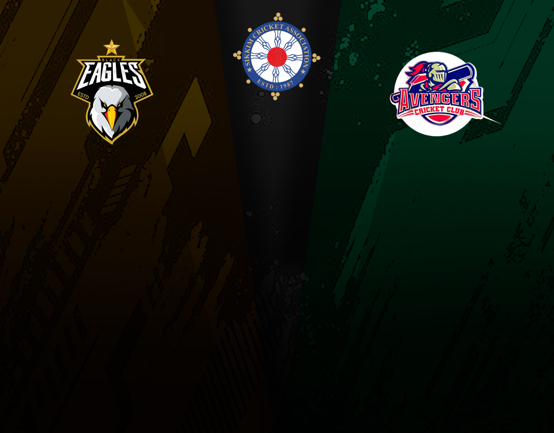 Match 16 of sikkim t20 league, 2025: black eagles vs avengers c.C banner