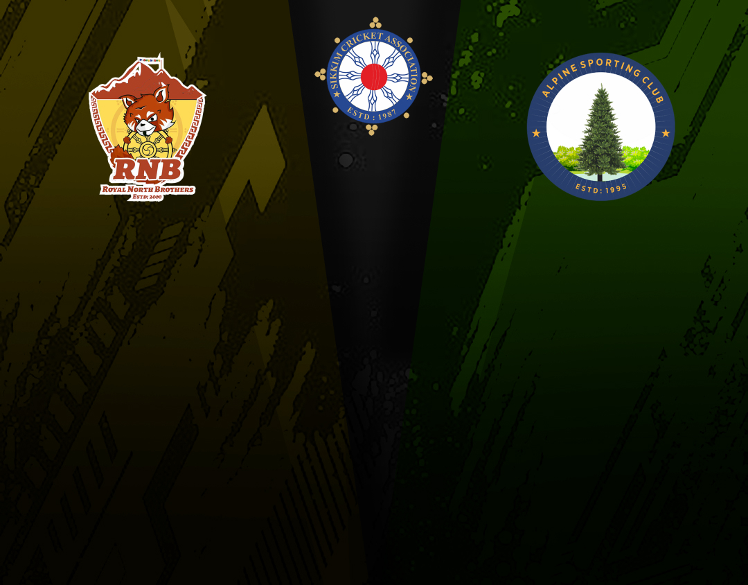 Match 18 of sikkim t20 league, 2025: royal north brothers vs alpine s.C banner