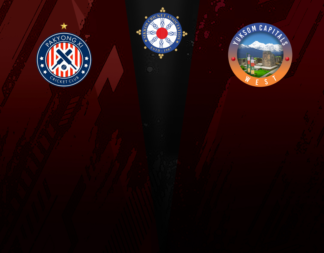 Match 21 of sikkim t20 league, 2025: pakyong xi vs yuksom capitals banner