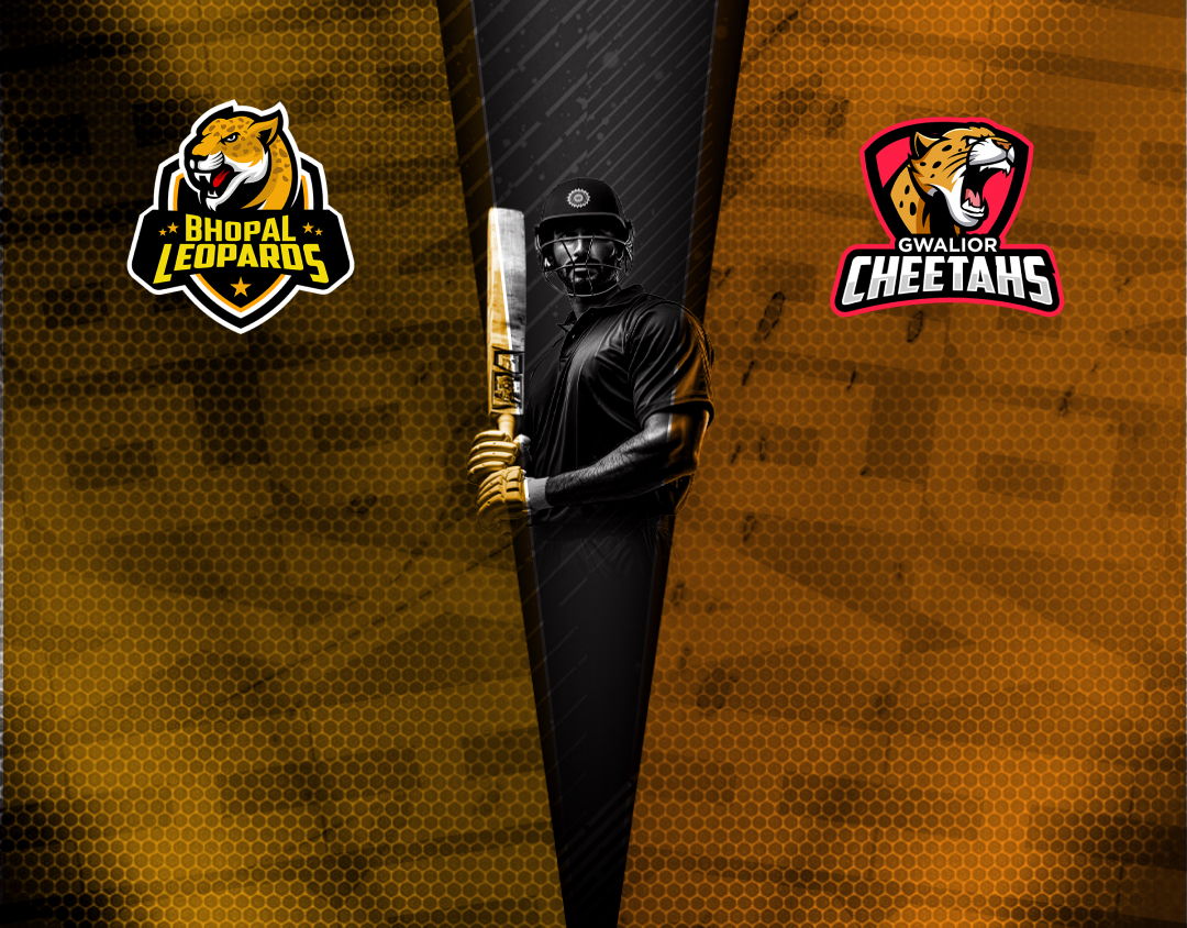 Match 17 of madhya pradesh league, 2025: bhopal leopards vs gwalior cheetahs banner