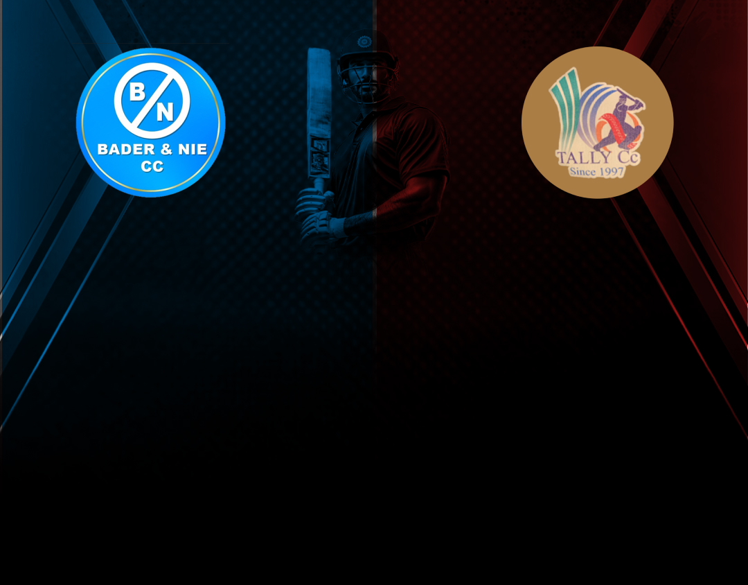 Match 24 of kcc t20 summer league, 2025: bader & nie cricket club vs tally rangers banner