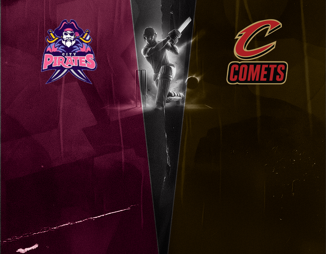 Match 5 of mackay t20 championship, 2025: pirates vs comets banner