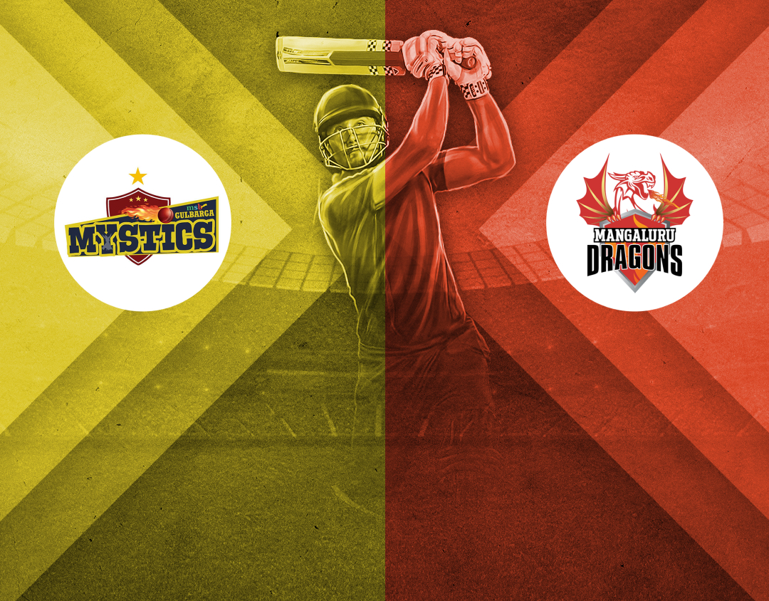 Match 1 of maharaja t20 trophy, 2025: gulbarga mystics vs mangaluru dragons banner