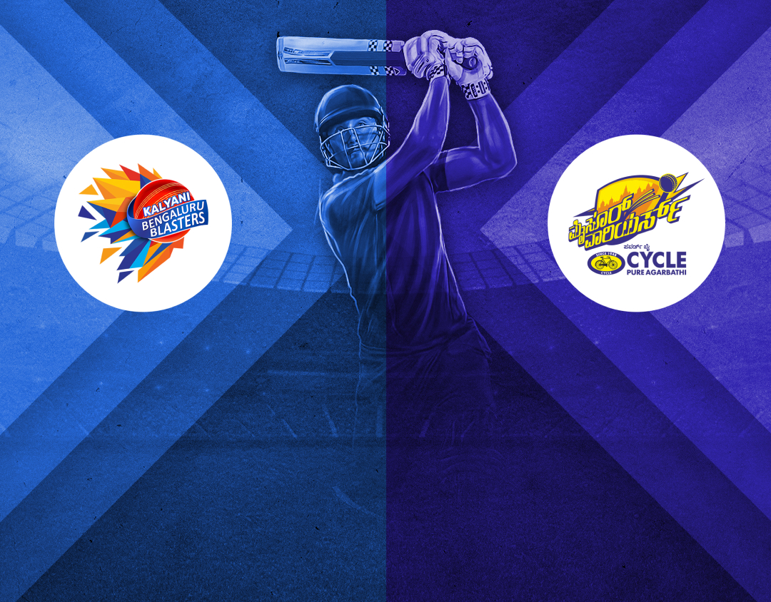 Match 2 of maharaja t20 trophy, 2025: bengaluru blasters vs mysore warriors banner