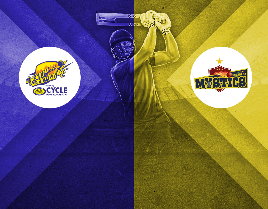 Match 4 of maharaja t20 trophy, 2025: mysore warriors vs gulbarga mystics banner