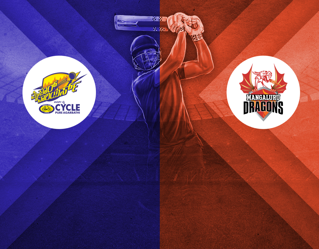 Match 7 of maharaja t20 trophy, 2025: mysore warriors vs mangaluru dragons banner