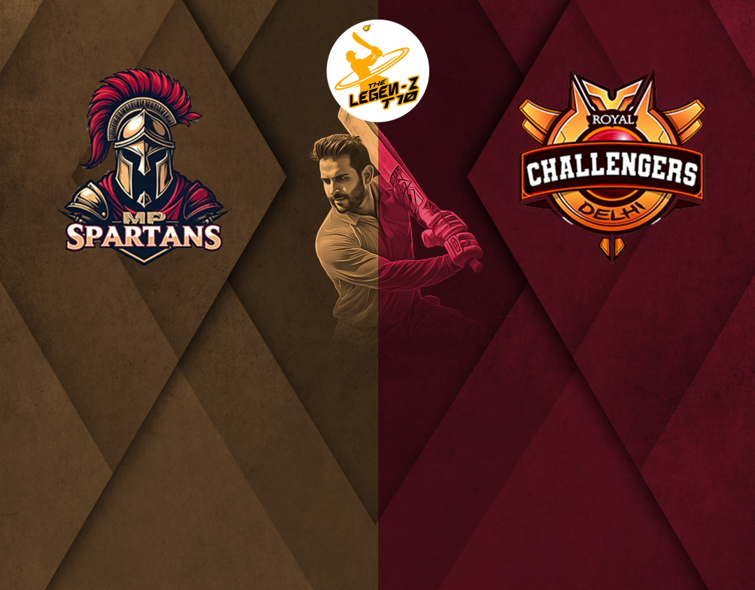 Match 2 of legen‑z t10 league: royal challenger delhi vs mp spartan banner