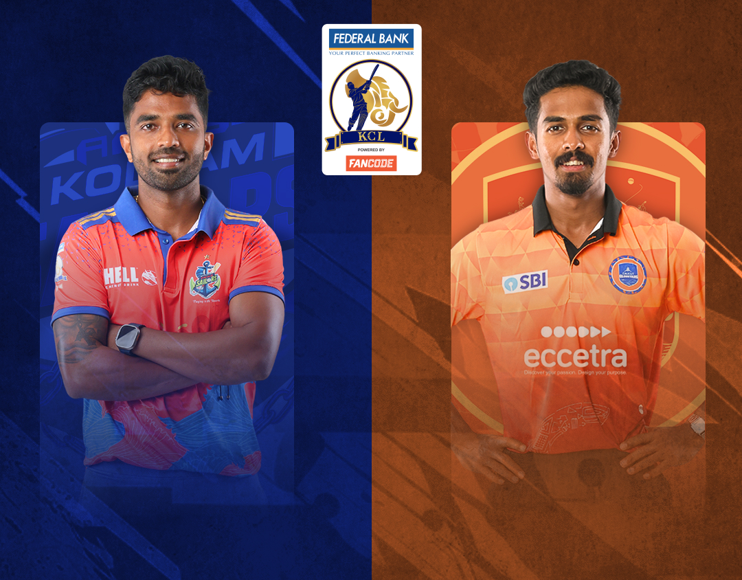Match 1 of kerala cricket league, 2025: aries kollam sailors vs calicut globstars banner
