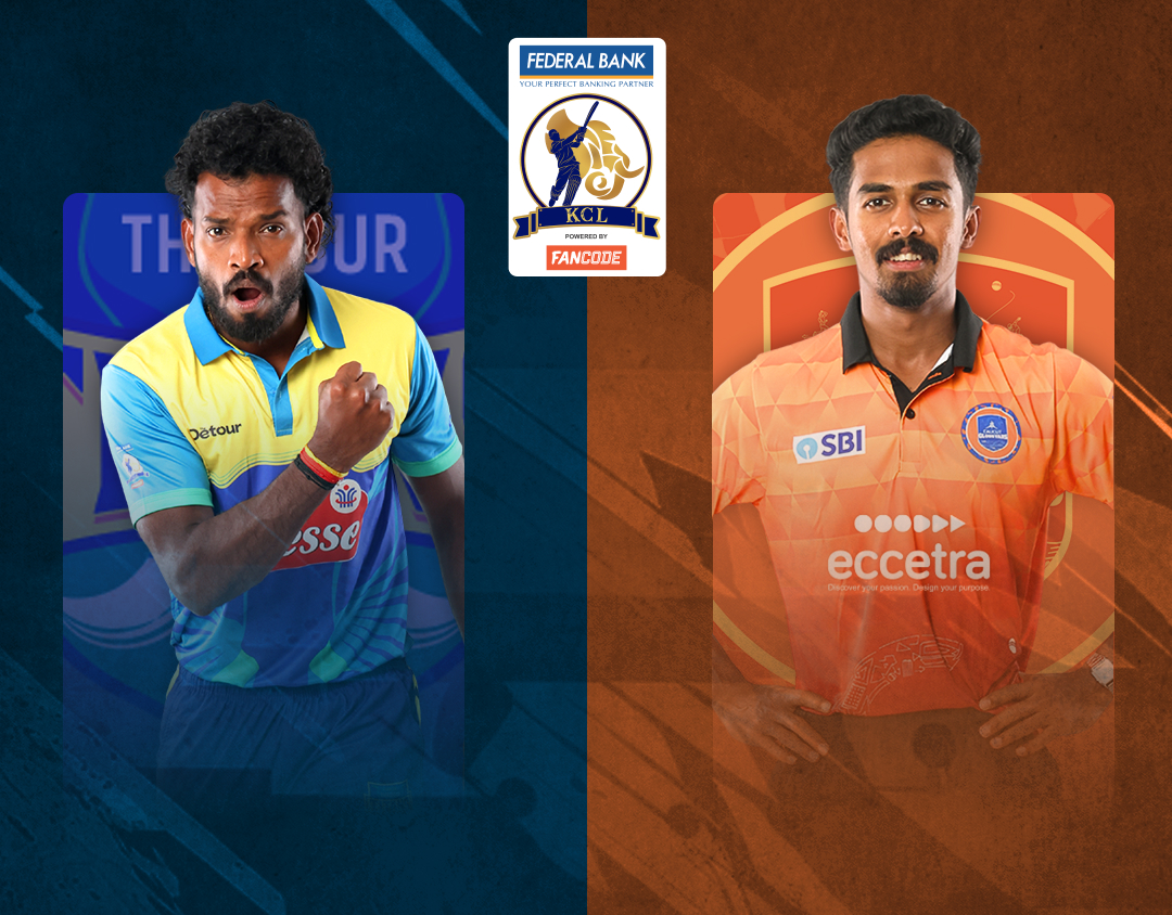 Match 6 of kerala cricket league, 2025: thrissur titans vs calicut globstars banner