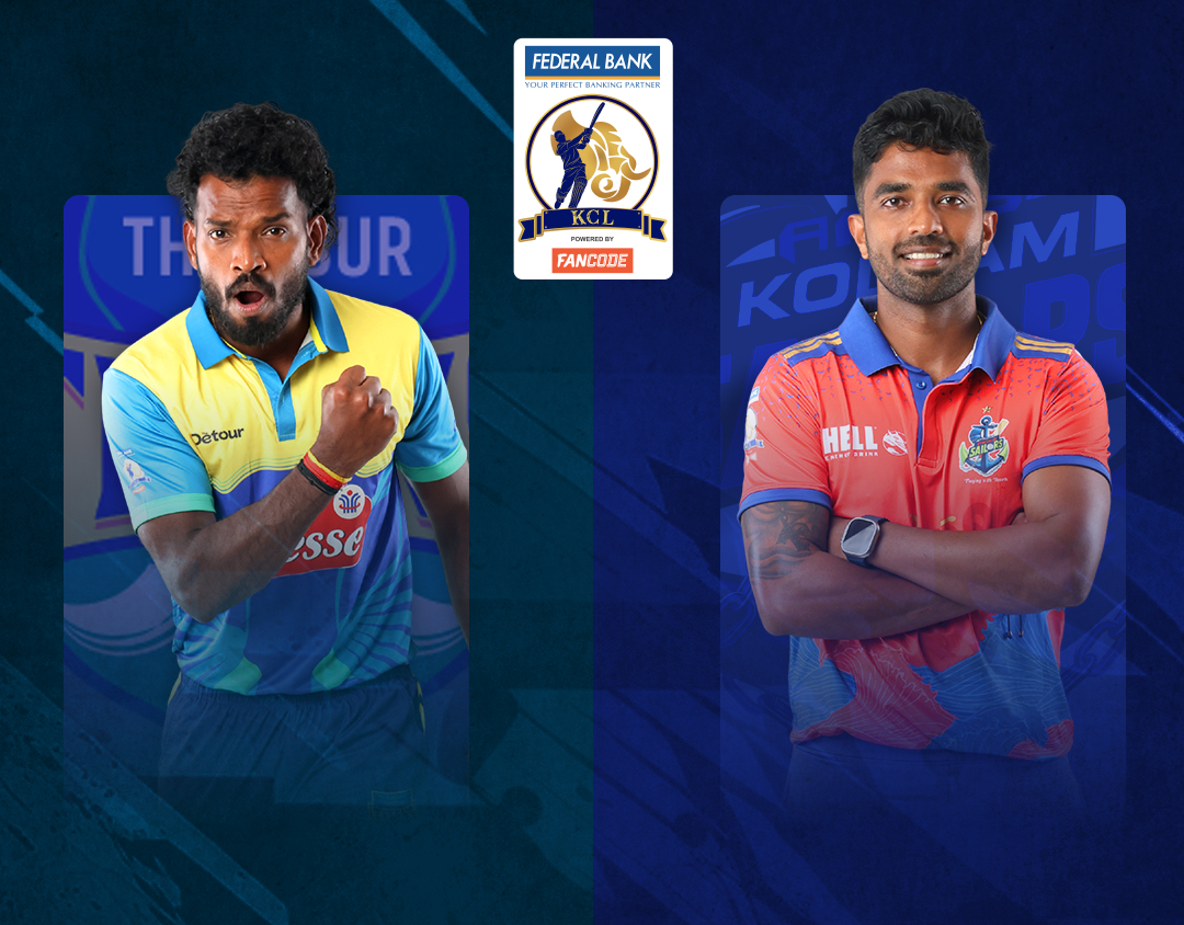 Match 17 of kerala cricket league, 2025: thrissur titans vs aries kollam sailors banner