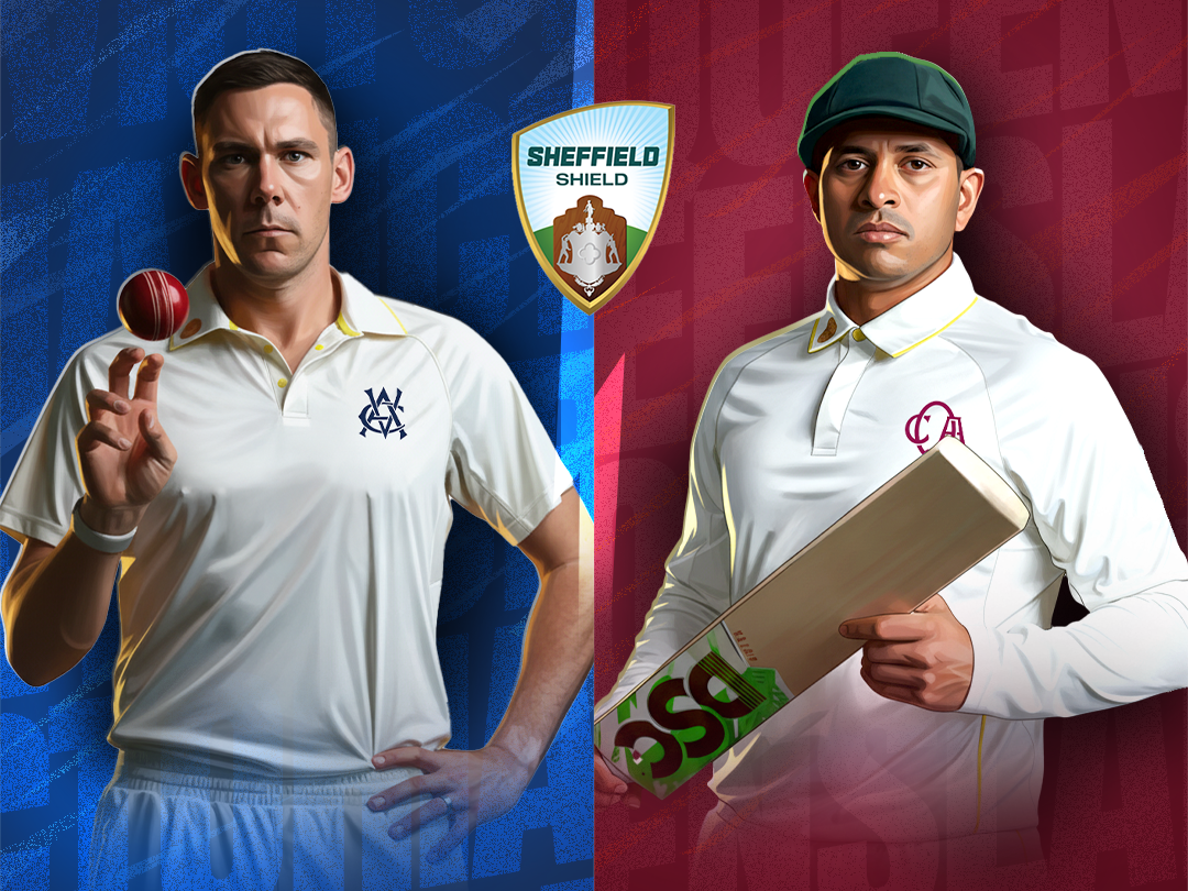  Of sheffield shield, 2025-26: queensland vs victoria banner