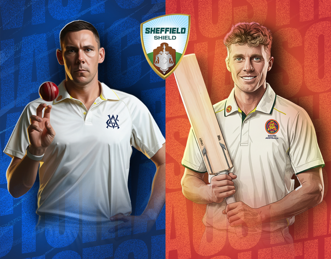  Of sheffield shield, 2025-26: victoria vs south australia banner