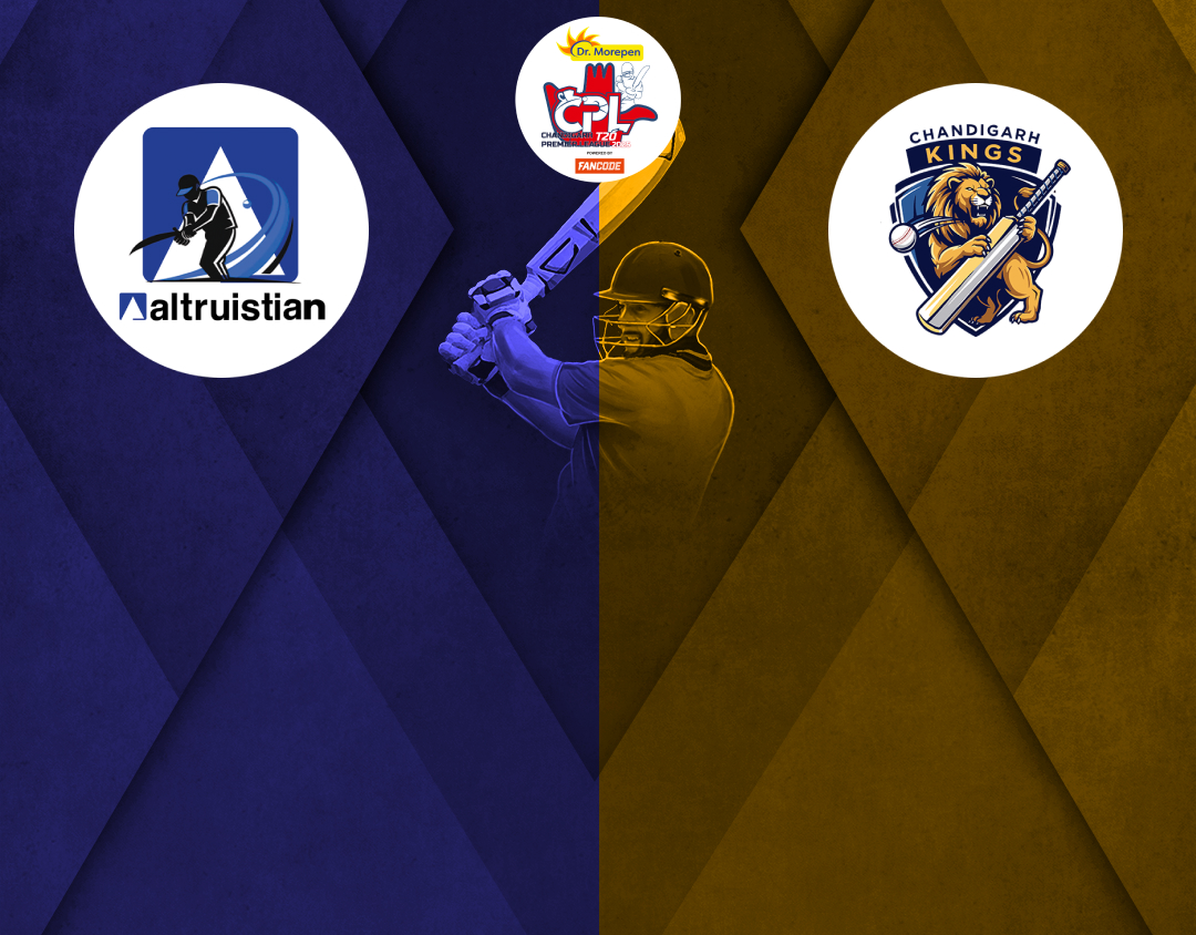 Match 1 of chandigarh premier league t20 tournament, 2025: altruistian vs chandigarh kings banner