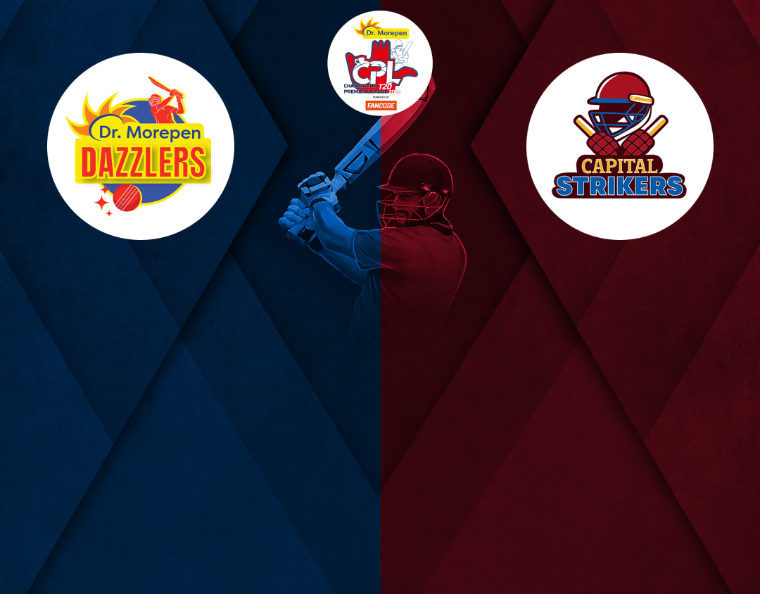 Match 2 of chandigarh premier league t20 tournament, 2025: dr morepen dazzlers vs capital strikers banner