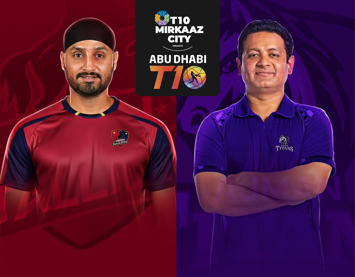 Match 8 of abu dhabi t10, 2025: aspin stallions vs ajman titans banner