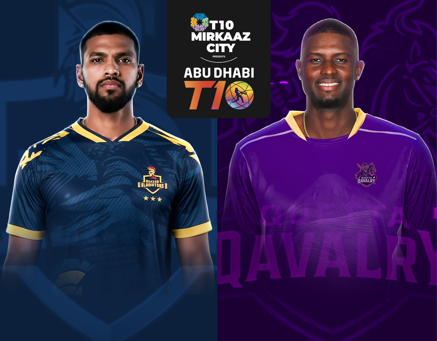 Match 9 of abu dhabi t10, 2025: deccan gladiators vs quetta qavalry banner