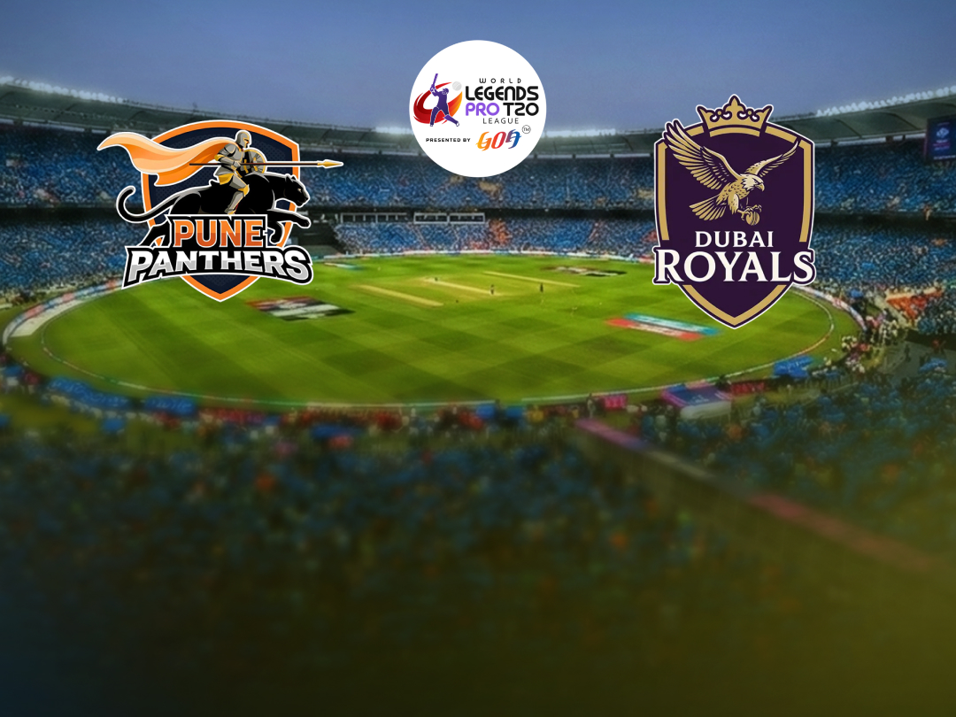 Match 6 of world legends pro t20 league, 2026: pune panthers vs dubai royals banner