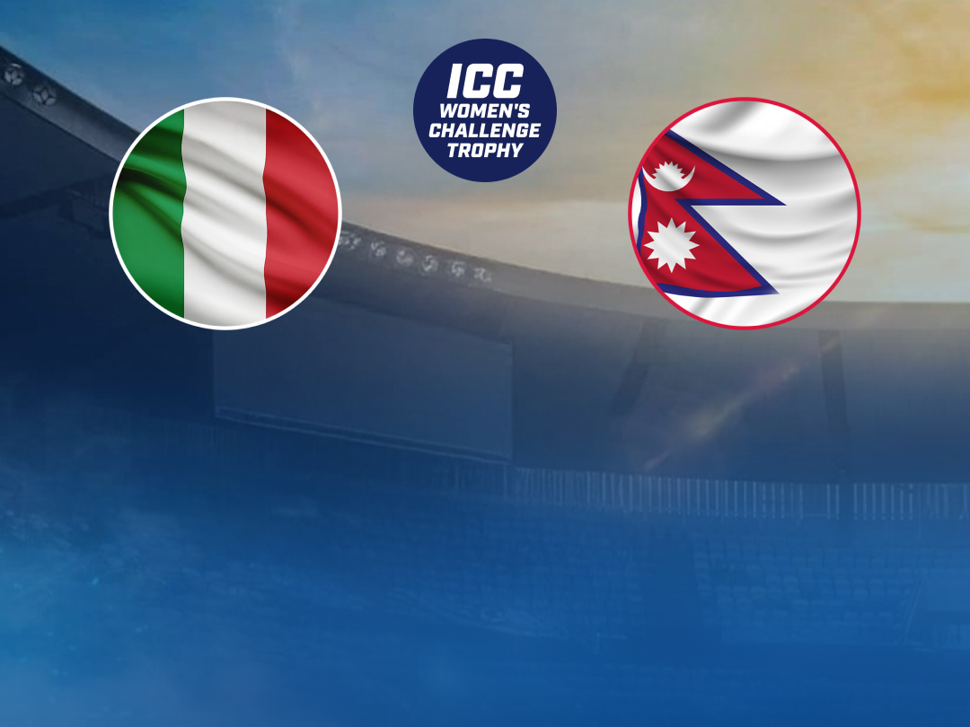 Of icc women's t20i challenge trophy, 2026: italy women vs nepal women banner