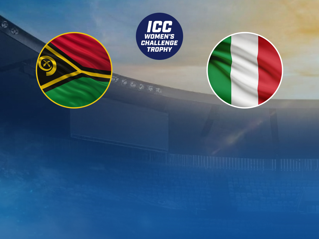  Of icc women's t20i challenge trophy, 2026: vanuatu women vs italy women banner