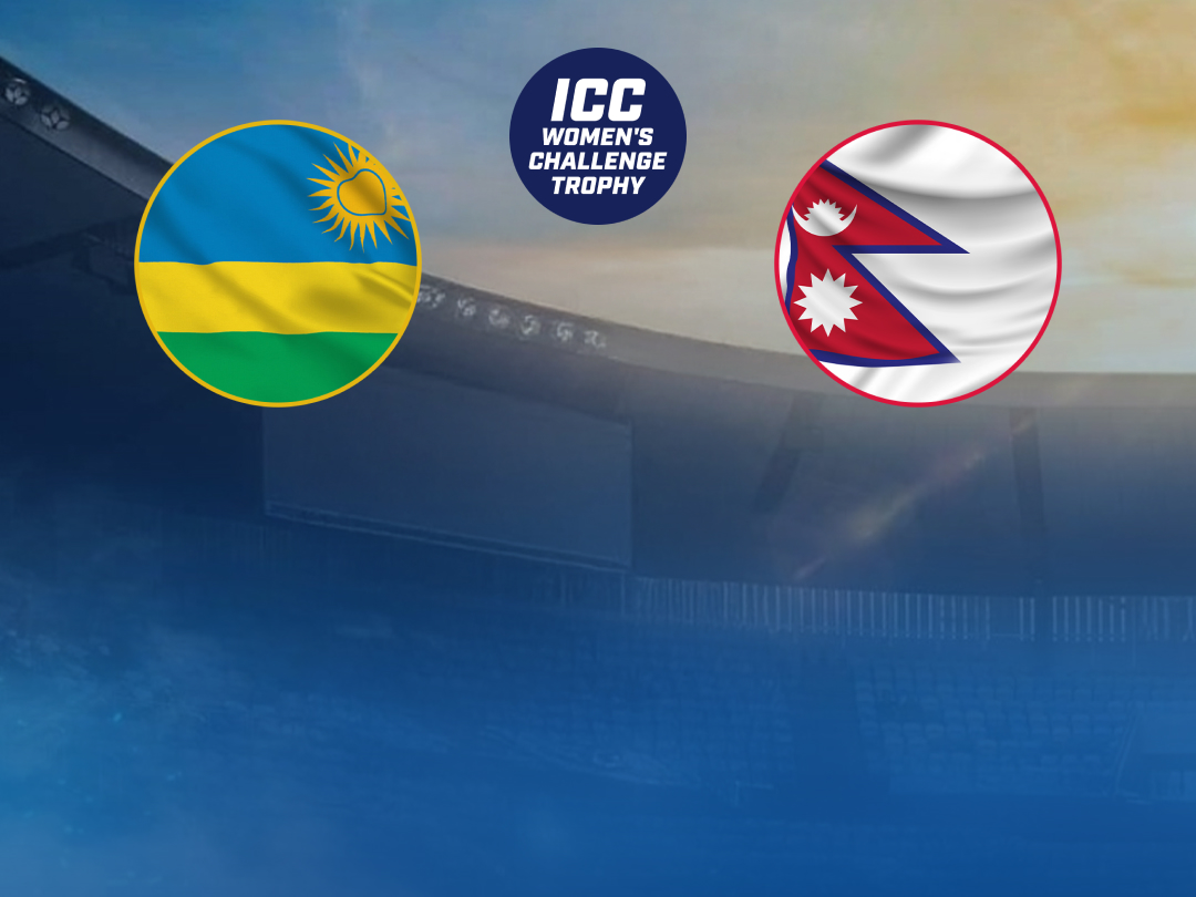  Of icc women's t20i challenge trophy, 2026: rwanda women vs nepal women banner