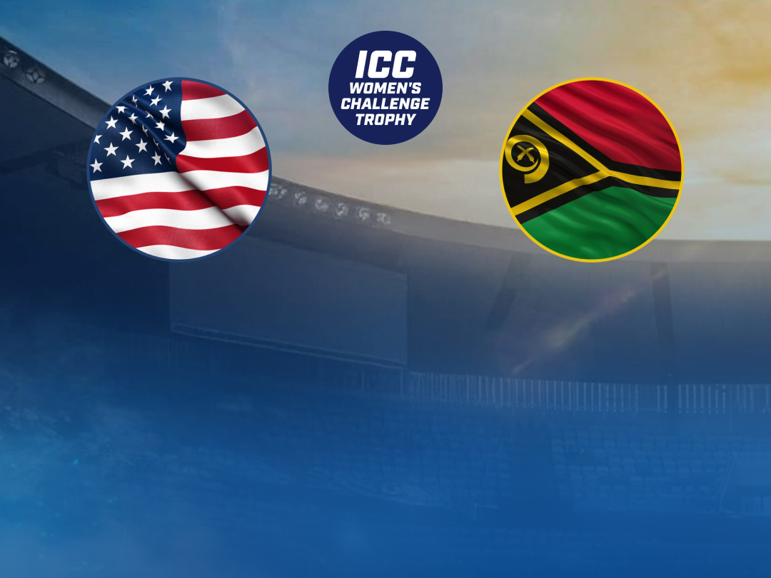  Of icc women's t20i challenge trophy, 2026: usa women vs vanuatu women banner