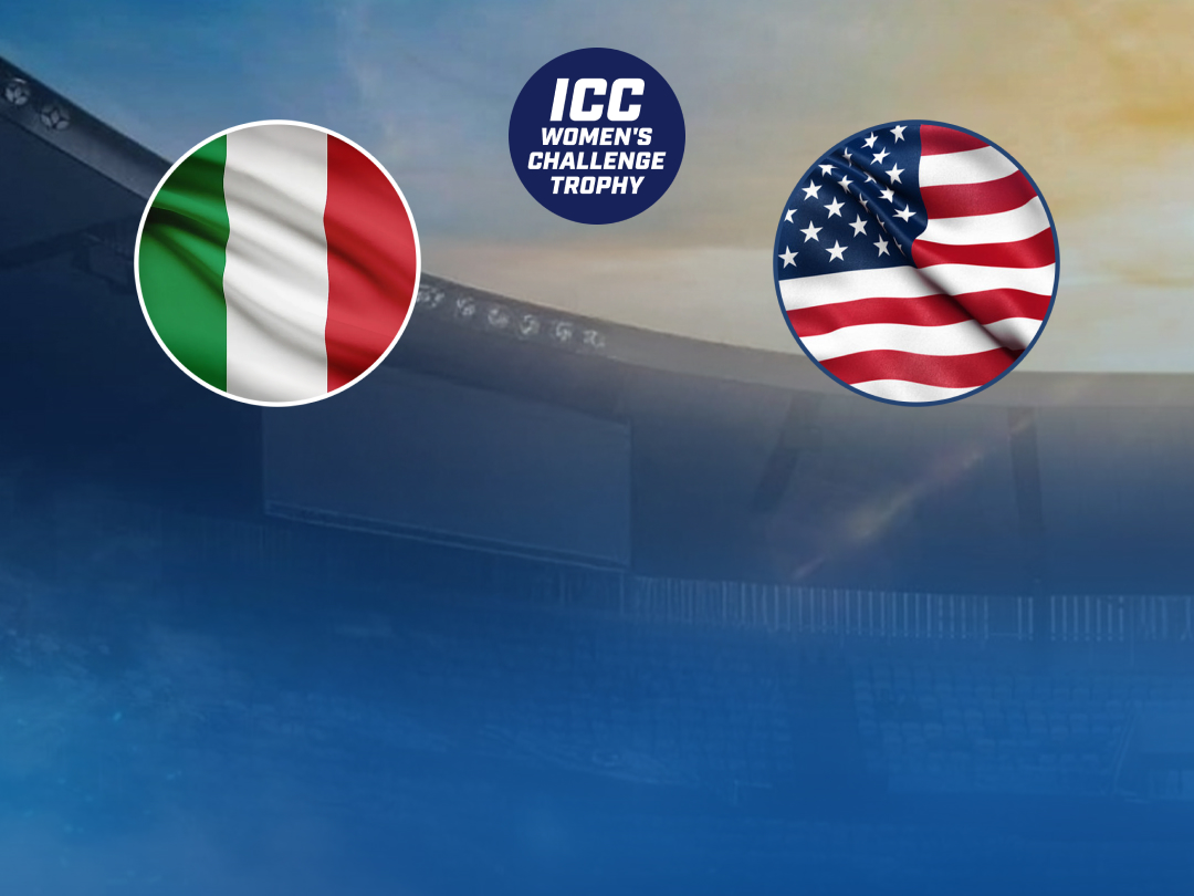  Of icc women's t20i challenge trophy, 2026: italy women vs usa women banner