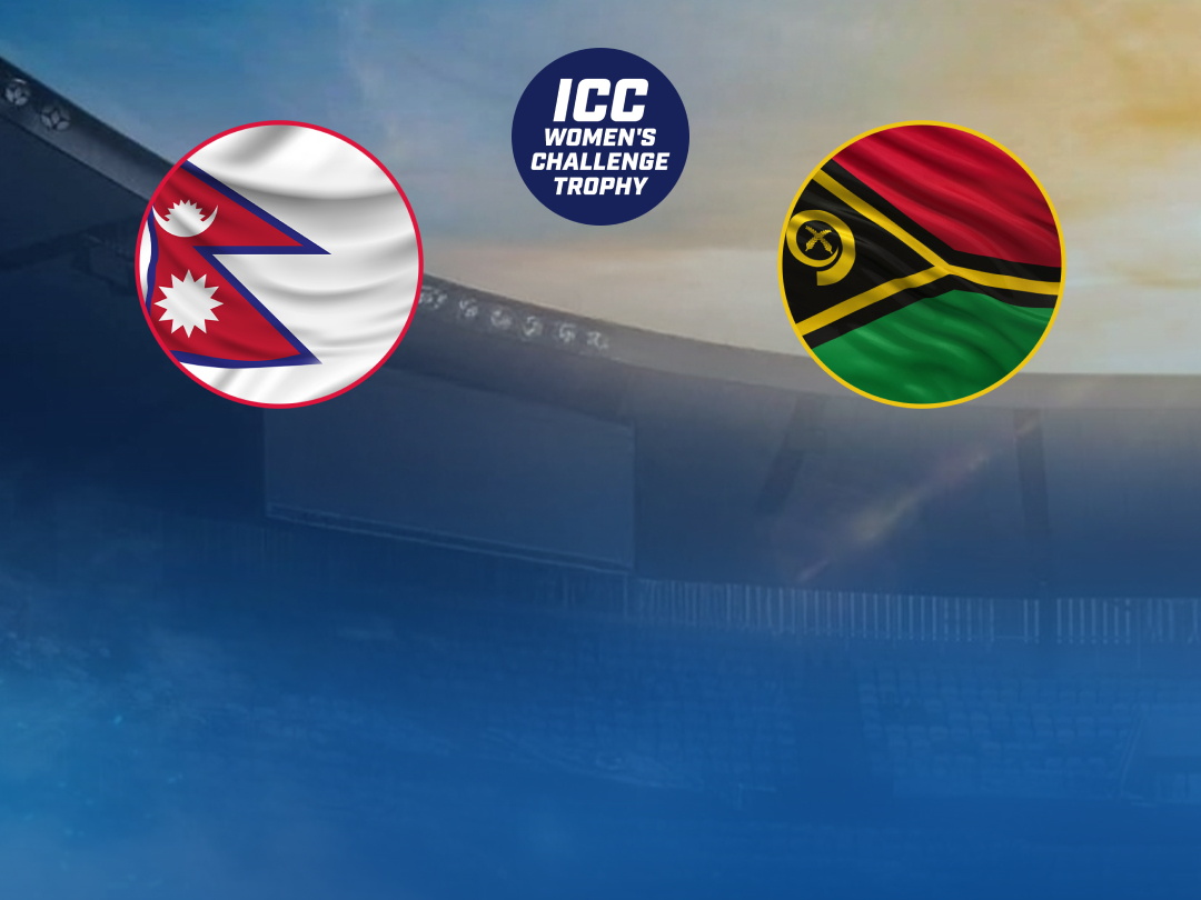  Of icc women's t20i challenge trophy, 2026: nepal women vs vanuatu women banner