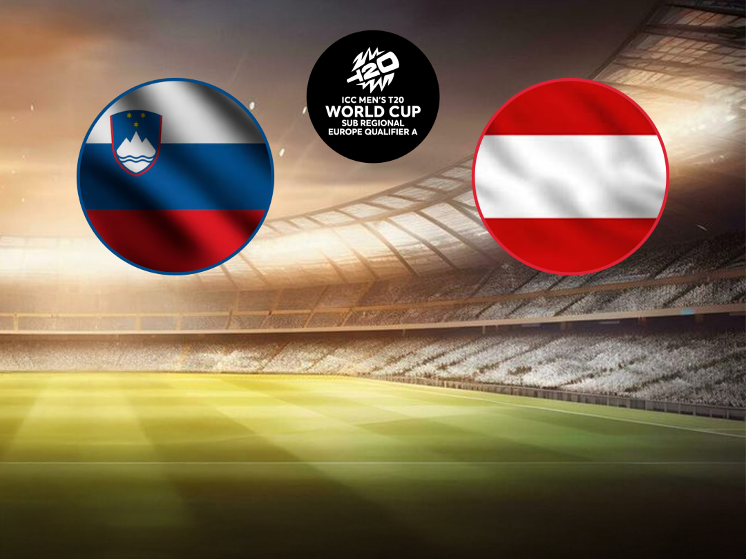 Match 7 of icc men's t20 wc europe sub regional qualifier a: slovenia vs austria banner