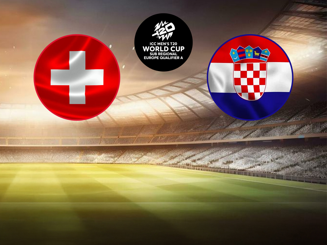 Match 11 of icc men's t20 wc europe sub regional qualifier a: switzerland vs croatia banner