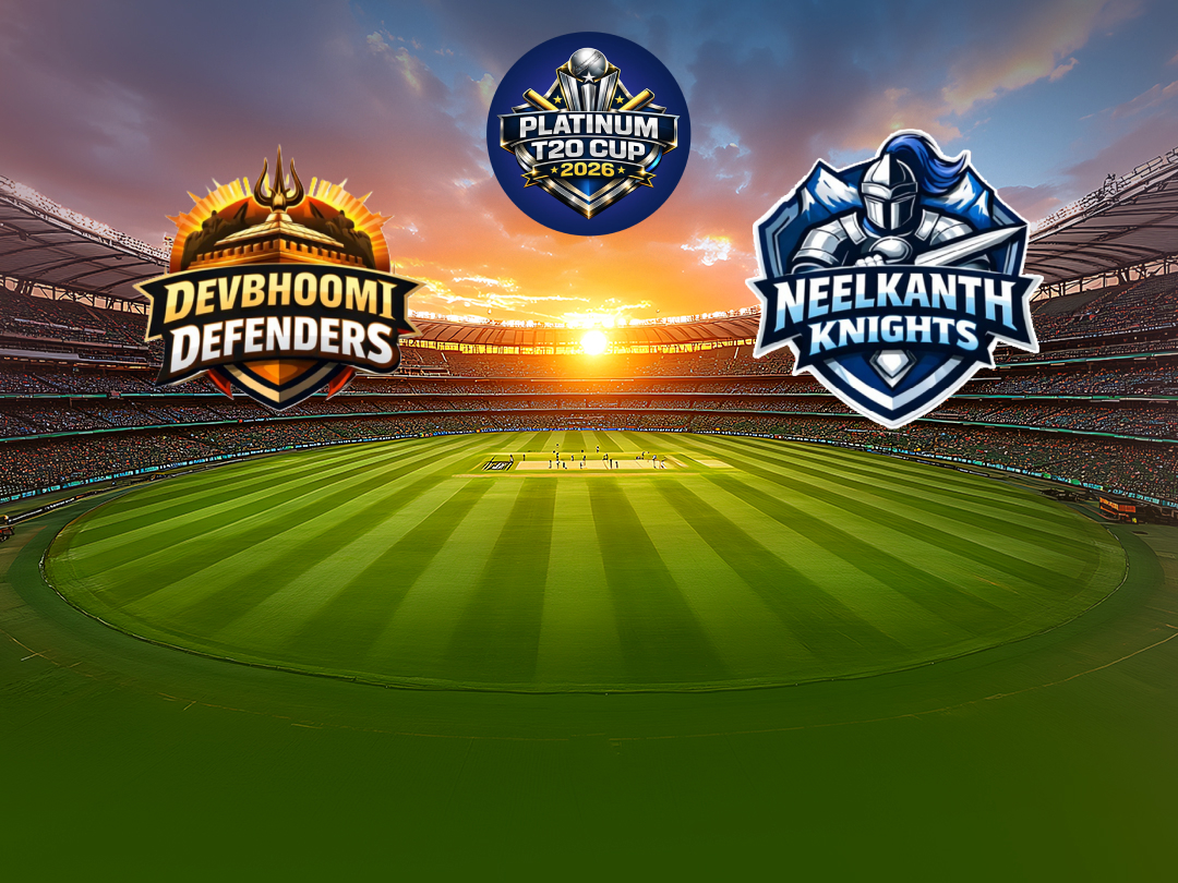  Of platinum t20 cup 2026: devbhoomi defenders vs neelkanth knights banner