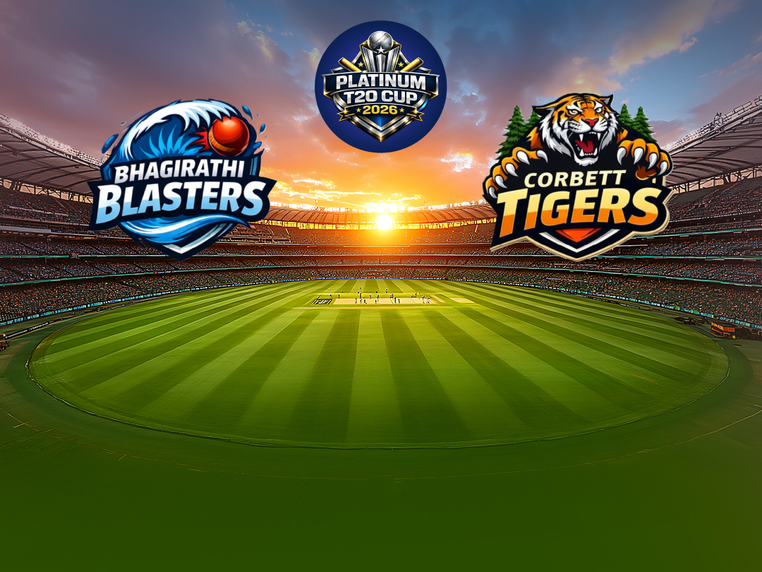  Of platinum t20 cup 2026: bhagirathi blasters vs corbett tigers banner
