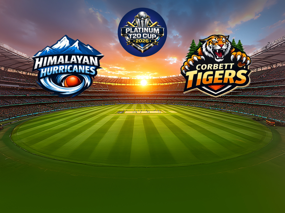  Of platinum t20 cup 2026: himalayan hurricanes vs corbett tigers banner