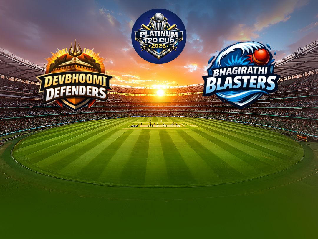  Of platinum t20 cup 2026: devbhoomi defenders vs bhagirathi blasters banner