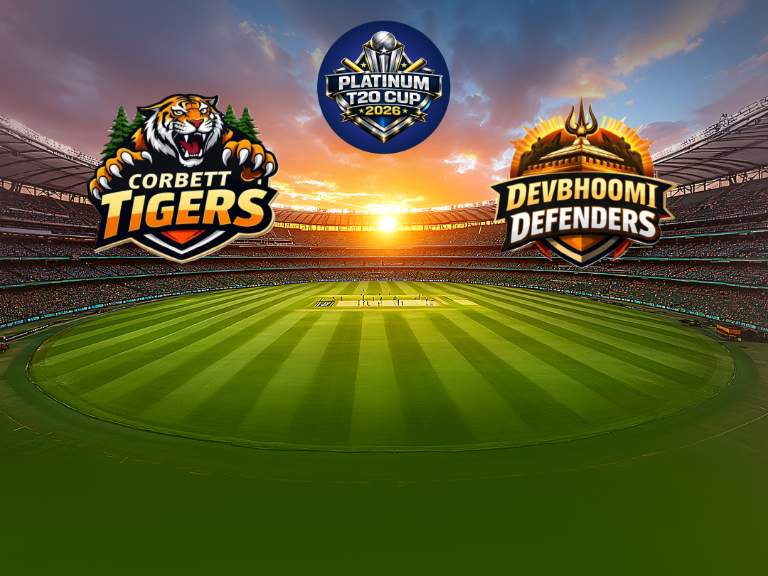  Of platinum t20 cup 2026: corbett tigers vs devbhoomi defenders banner
