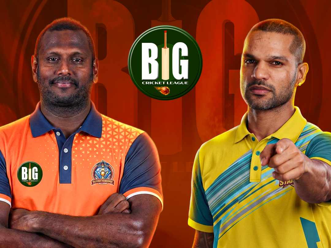 Match 6 of big cricket league season 2: gujarat diamonds vs up brij stars banner