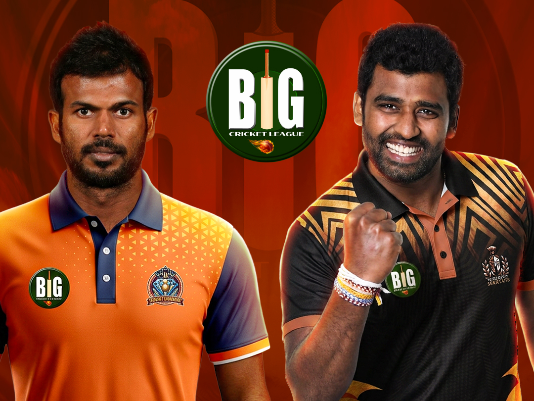 Match 8 of big cricket league season 2: gujarat diamonds vs southern spartans banner